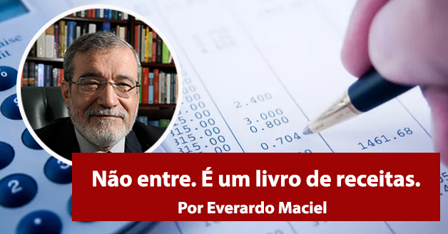 Não entre. É um livro de receitas.