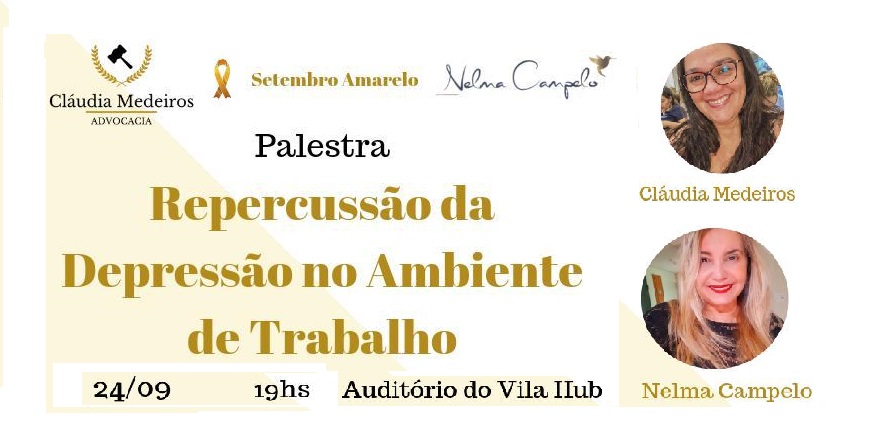 Palestra Repercussāo da Depressāo no Ambiente de Trabalho