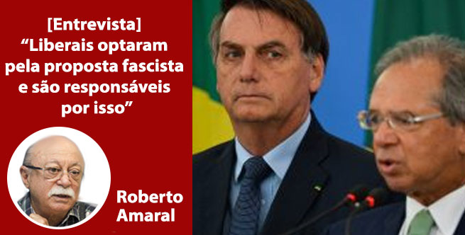 [Entrevista] “Liberais optaram pela proposta fascista e são responsáveis por isso”, diz Roberto Amaral