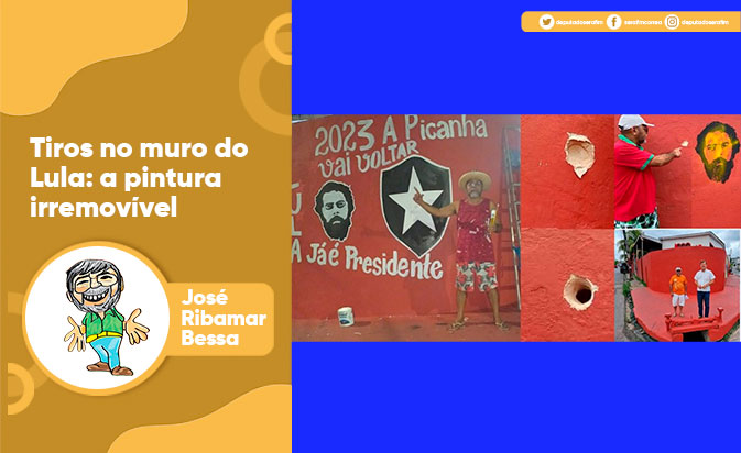 Tiros no muro do Lula: a pintura irremovível